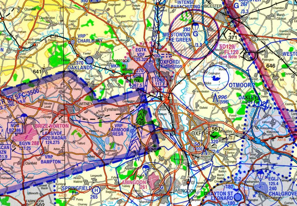 London Oxford Airport airspace