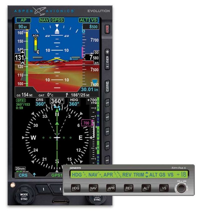 Certification for Aspen's STEC autopilot integration FLYER