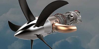 GE turboprop engine by 3D printing