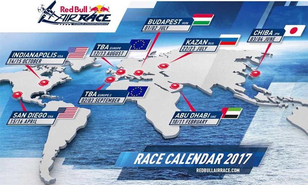 Red Bull Air Races 2017 Calendar