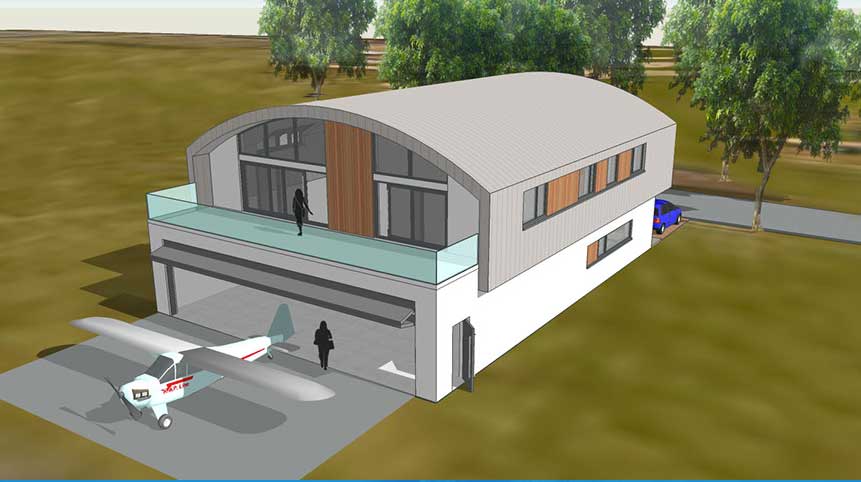 Hangar Homes submits plans for Solent Airport : : FLYER