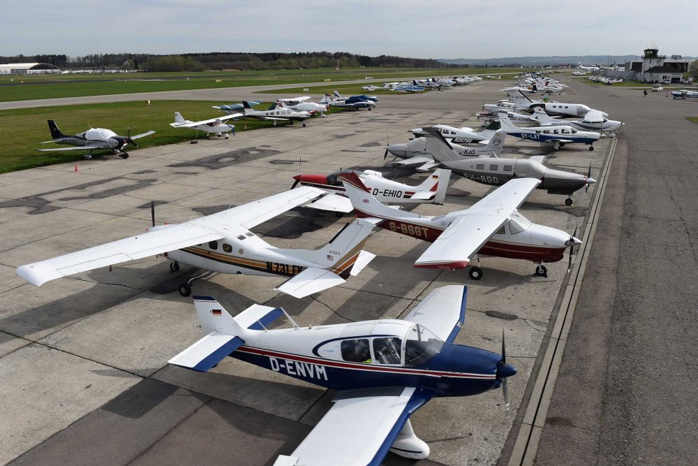 Aircraft parking at Friedrichshafen