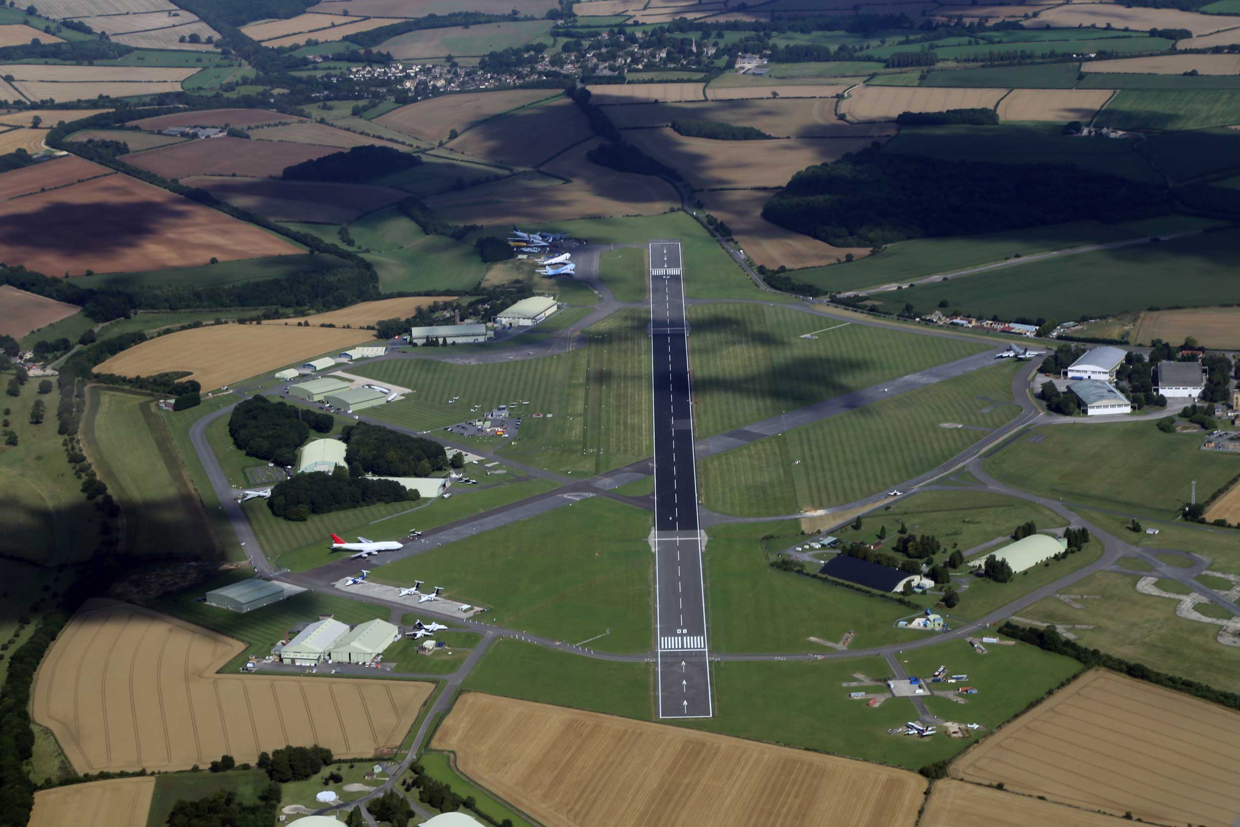 Cotswold Airport building GA activity with GPS approach FLYER