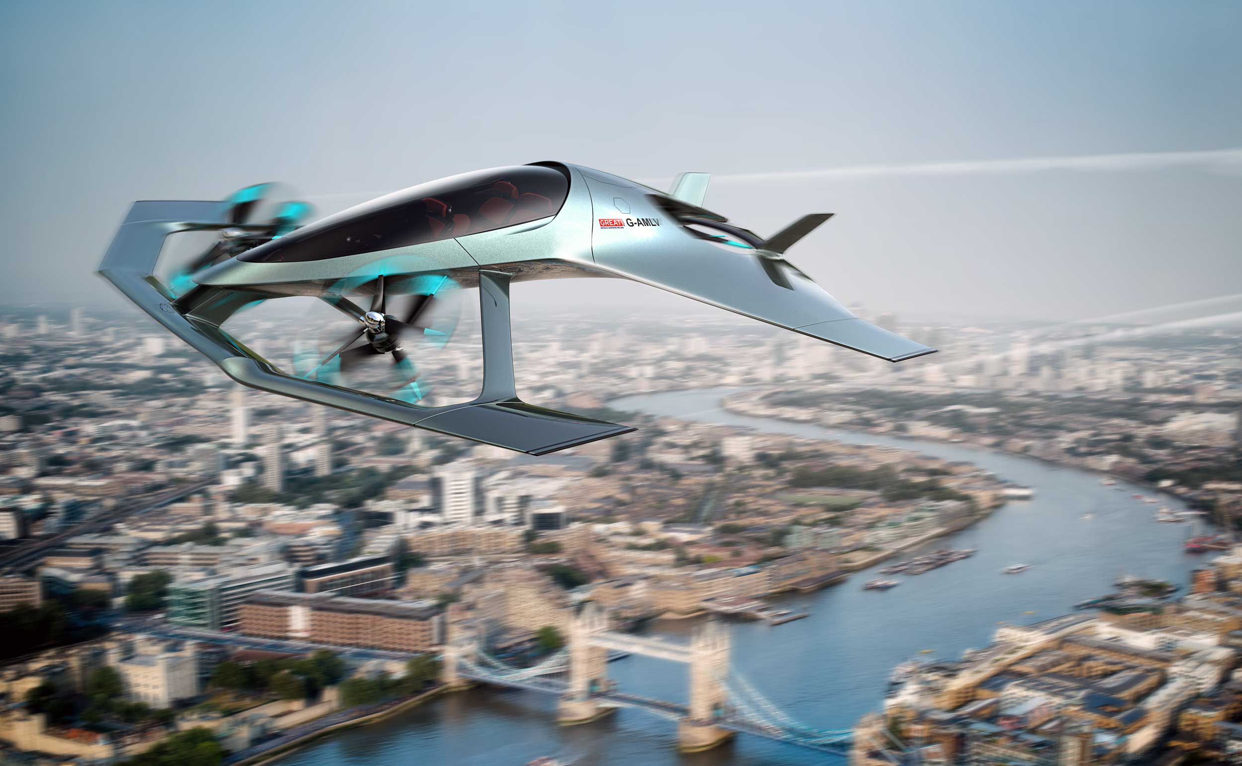 Aston Martin reveals stunning hybrid-electric flying car concept : FLYER