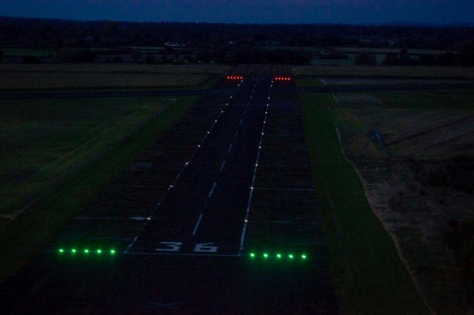LED runway lights make smooth night ops at Sleap : : FLYER