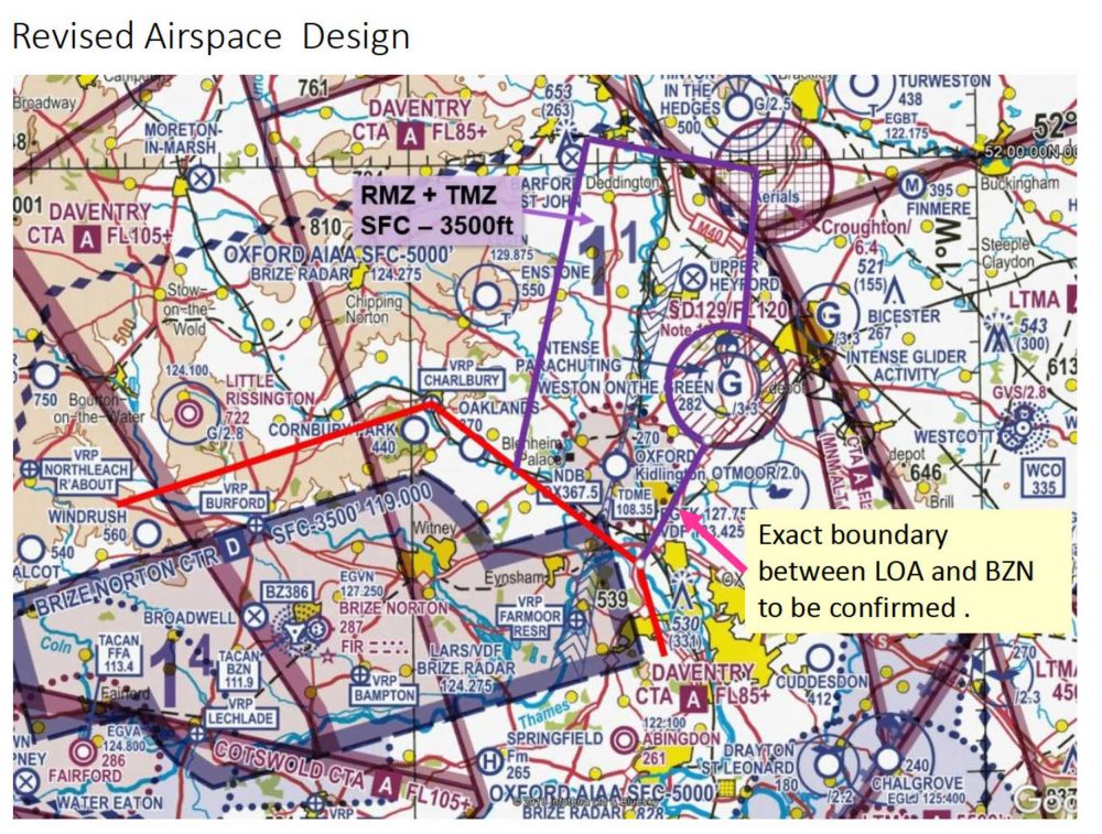 London Oxford Airport airspace