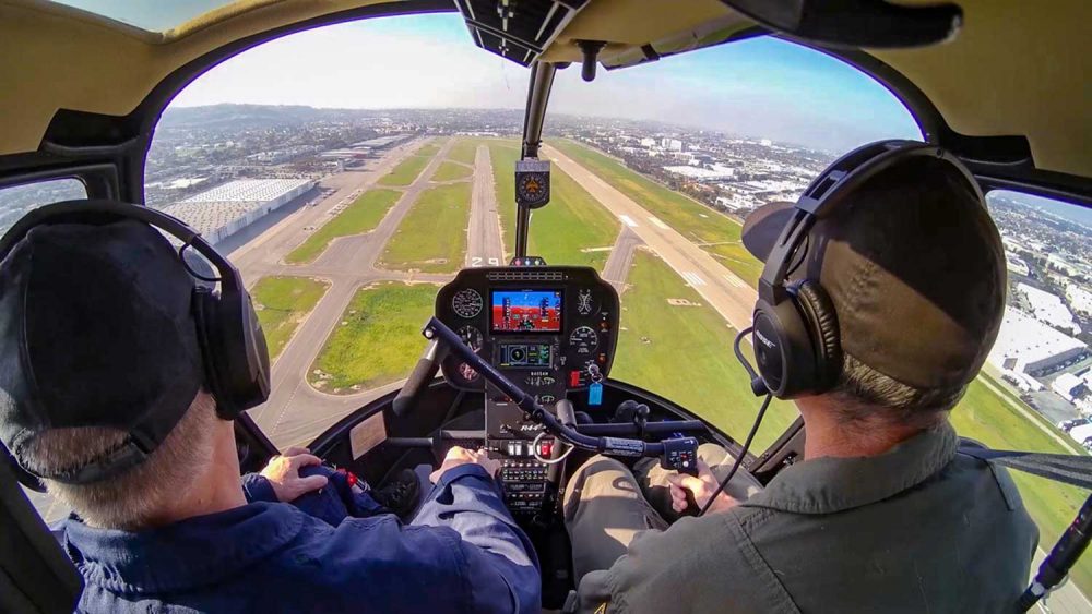 Robinson Helicopter cockpit video