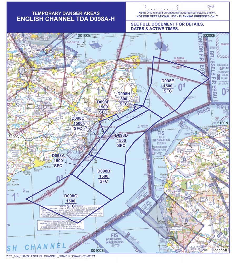 English Channel drone ops