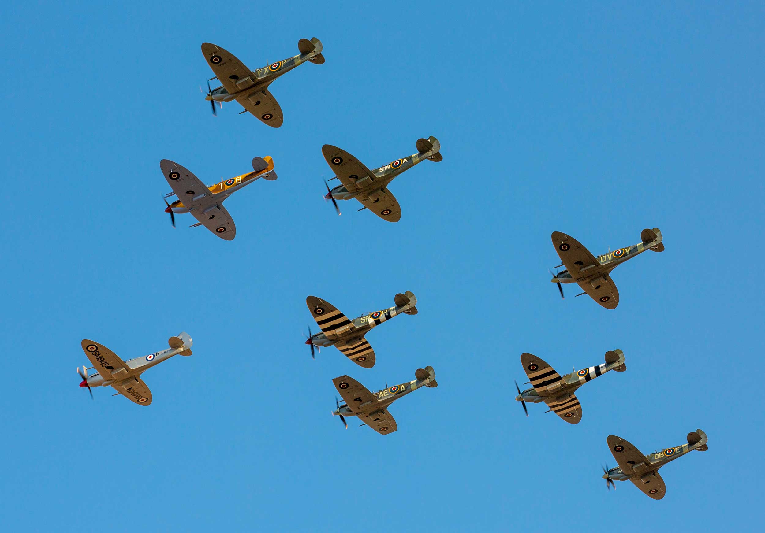 14 Spitfires flying at IWM Battle of Britain show : : FLYER