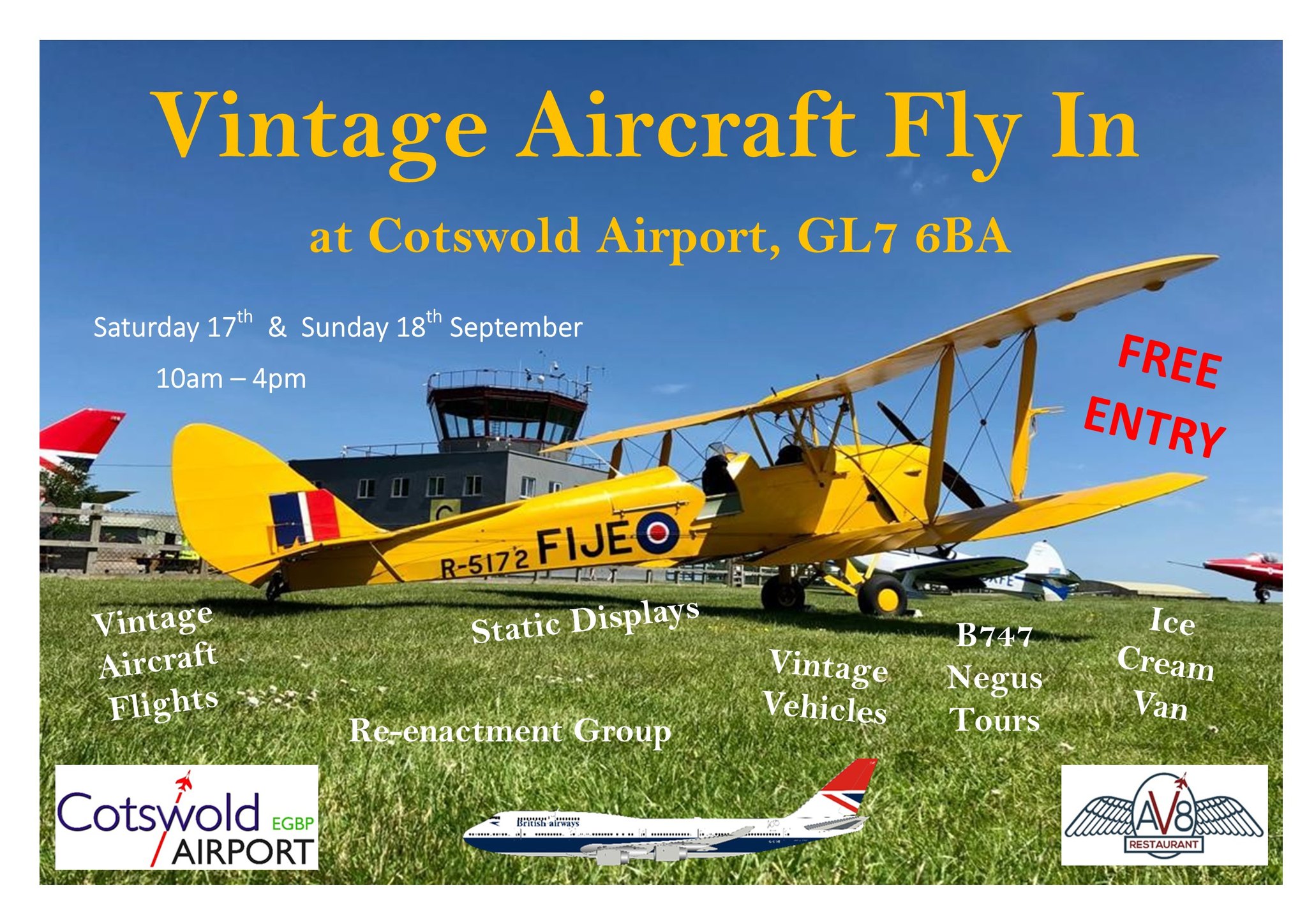Vintage Aircraft Flyin, Cotswold Airport cancelled FLYER