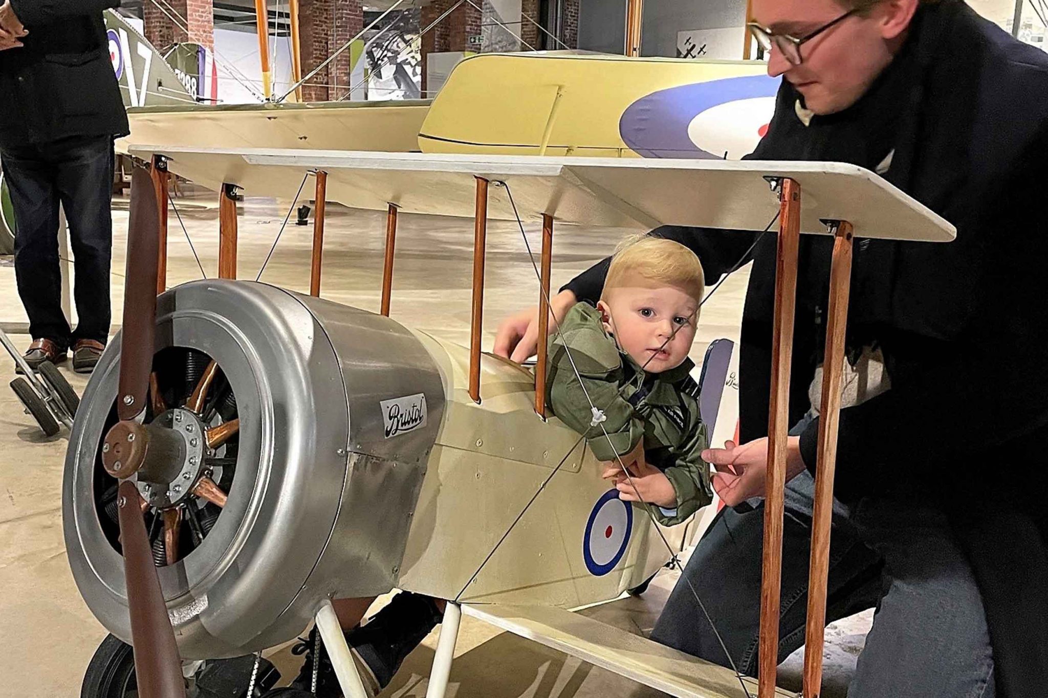 Bristol Scout pedal plane for Hector, aged two FLYER