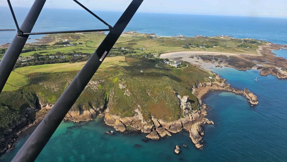 Arriving in Alderney for its annual Fly-In