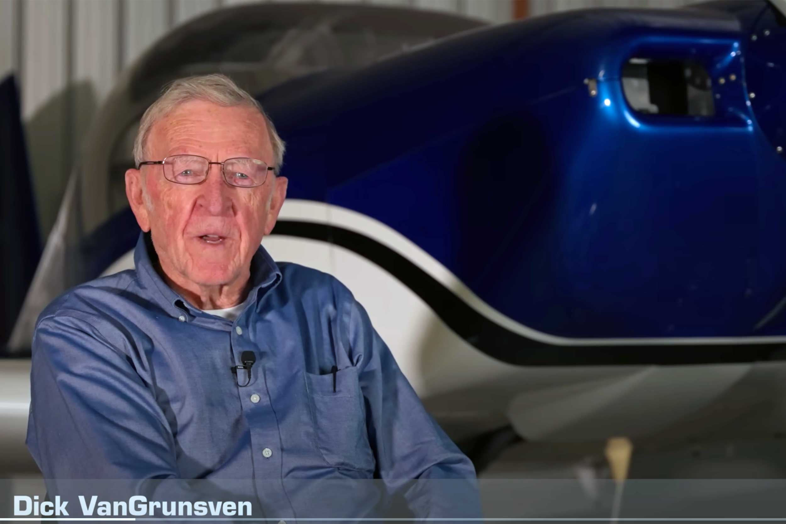Dick VanGrunsven founder of Van's Aircraft