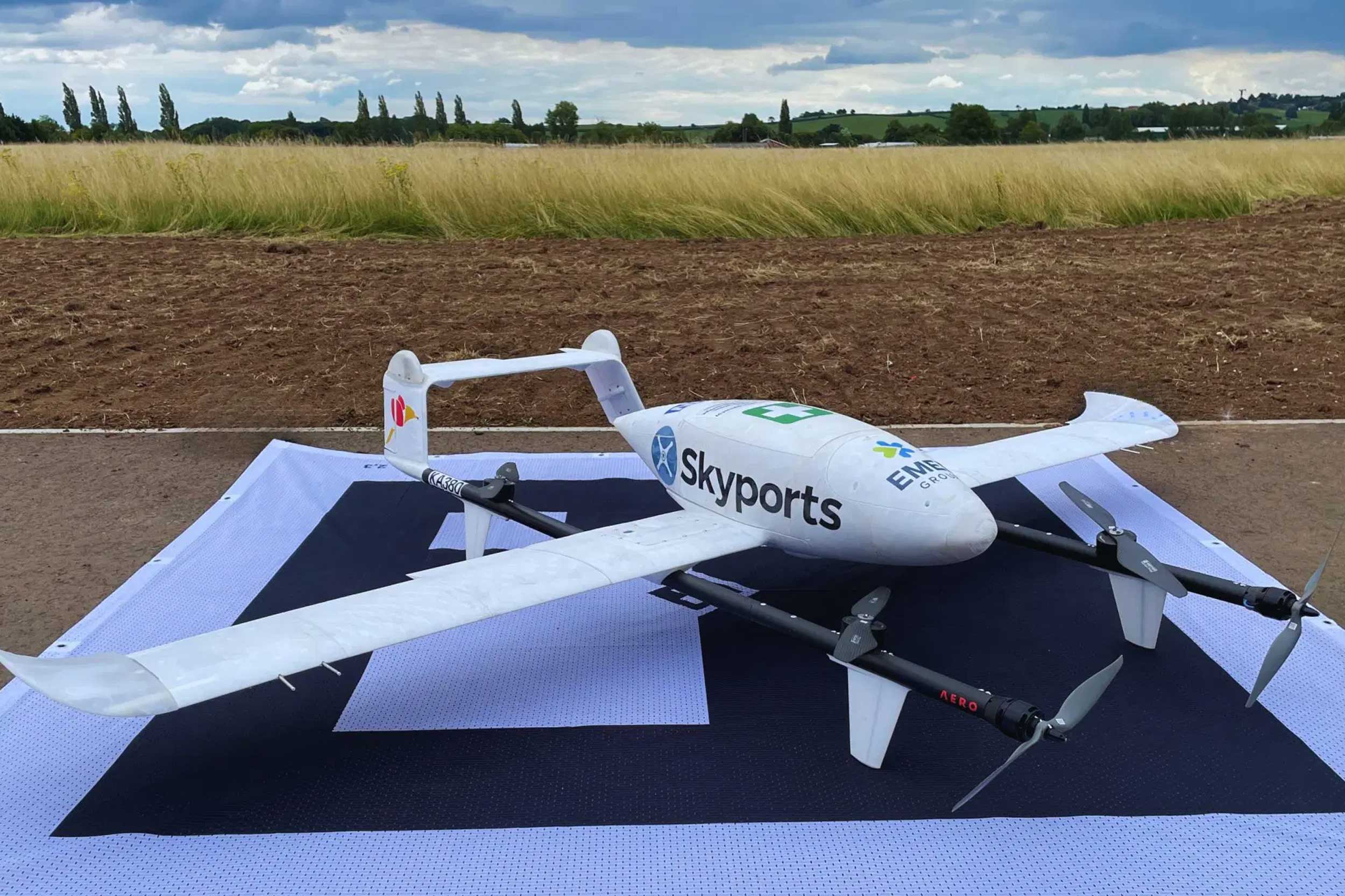 Skyports is just one of the drone companies taking part in the sandbox trials
