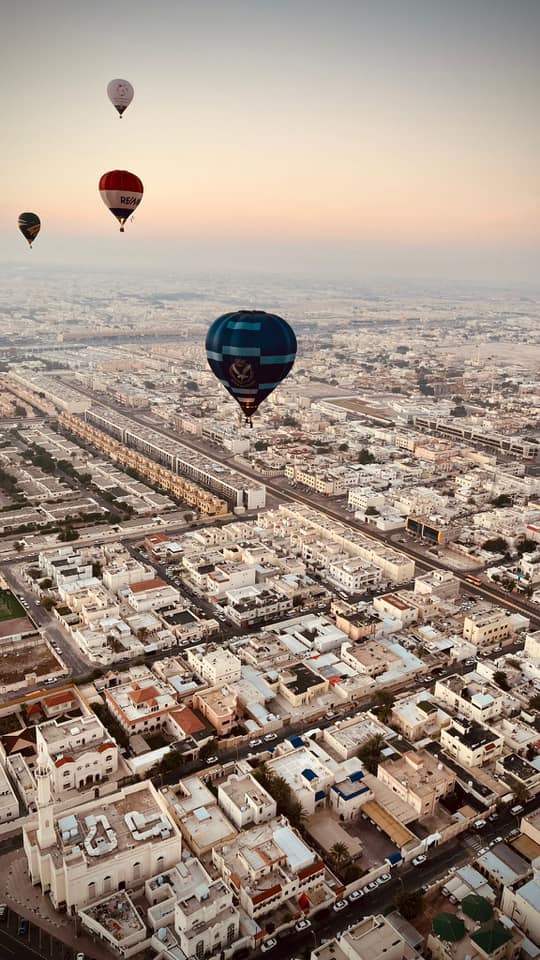 Darwin Peltan over Doha, Qatar.
