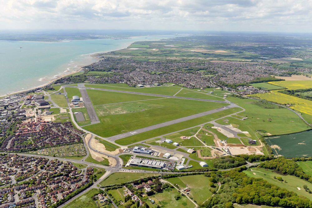 Right by the seaside, Solent Airport