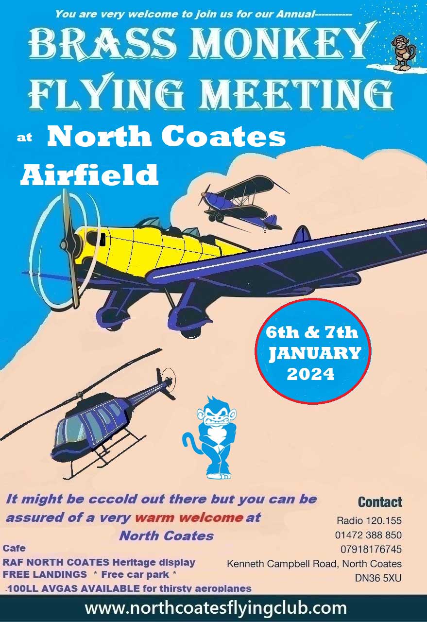 Brass Monkey Fly In 2024 North Coates FLYER   Fly In Jan 24 