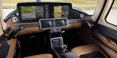 New Cirrus G7 interior with touchscreen avionics