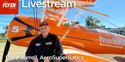 Wingwalking pilot Dave Barrell on Livestream