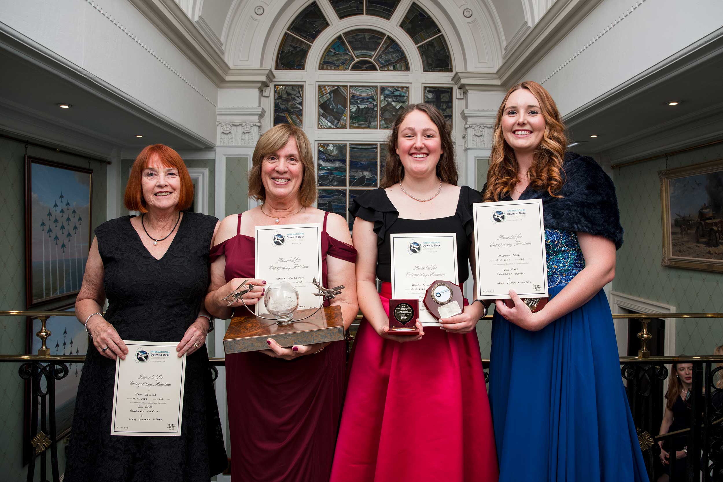 Coventry Trophy winners! From left: Gail Collings, Teresa MacDonald, Jessica Phillips and Amanda Deed