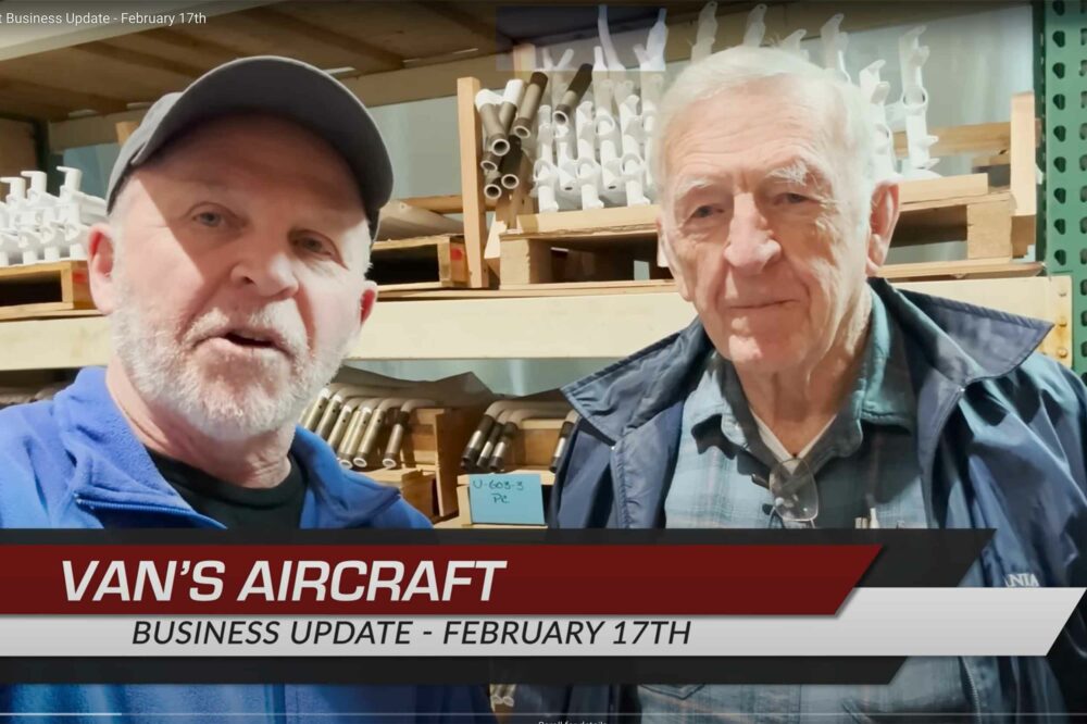 Van's Aircraft update February 2024