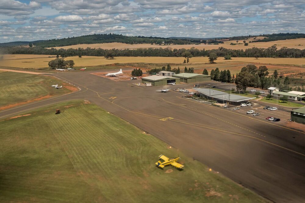 Parkes Airfield, Australia, location for a Rotax Fly-in