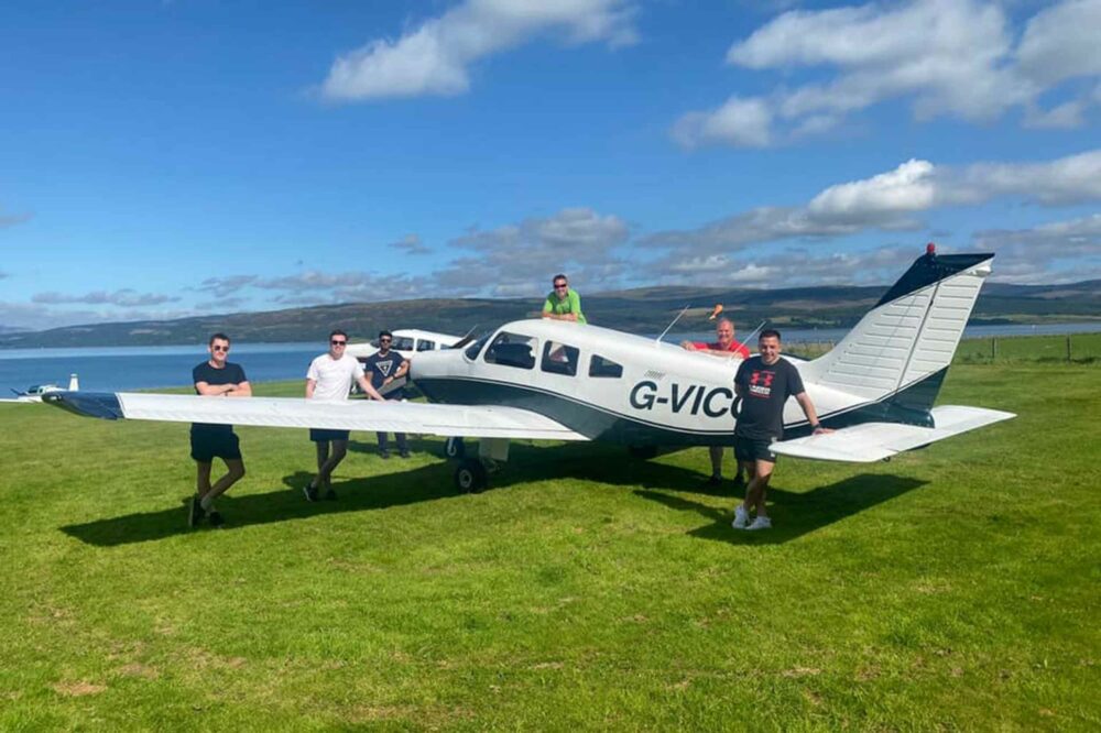 One of the advantages of joining a flying club, like Freedom Aviation, is flying with friends