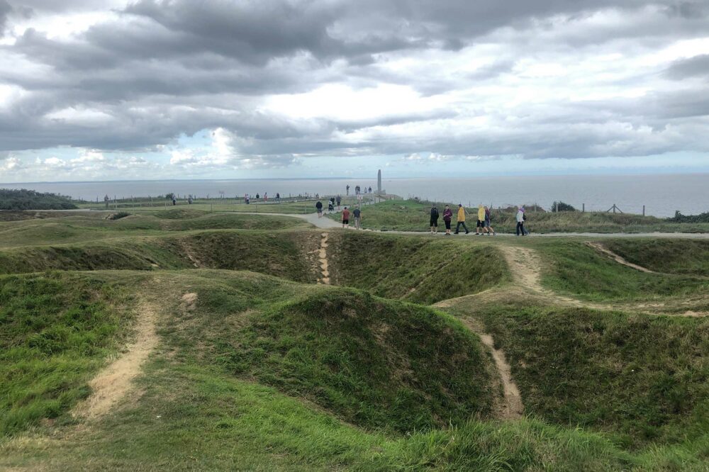 Pointe du Hoc where US Rangers took the site but suffered 70% casualties. Photo: Melinda Young