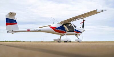 Saxon Air's new electric Pipistrel