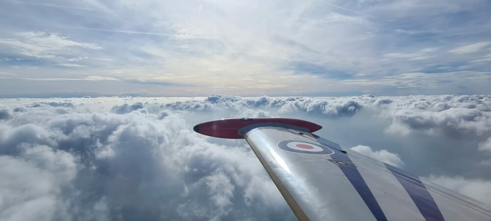 Andy O'Dell – flying to Duxford in a Jet Provost