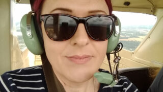 Claire Bartlett flying instructor