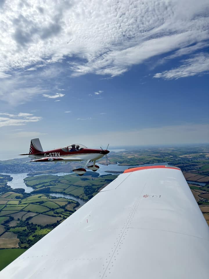 George Bayliss: Routing back to Sleap from Bolt Head with the RV-14.