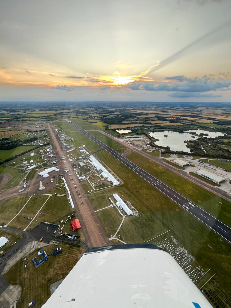 Jonny Salmon over Fairford