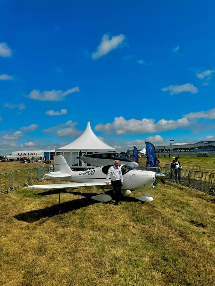 John Wighton at Farnborough Air Show.