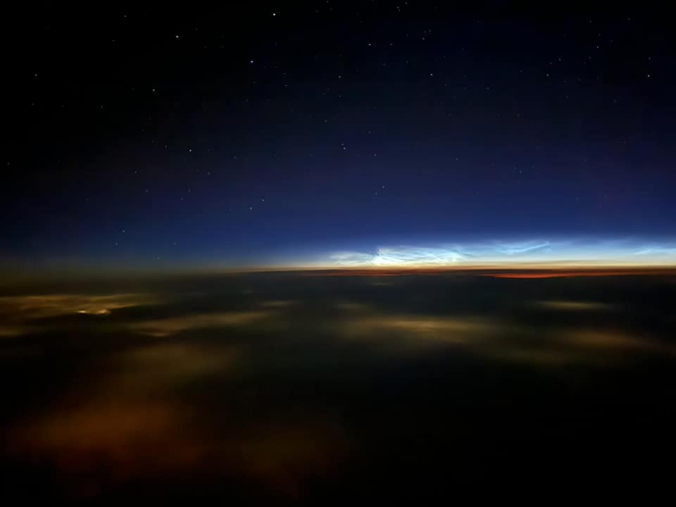 Lewis Alderson spotted Noctilucent clouds over Düsseldorf.