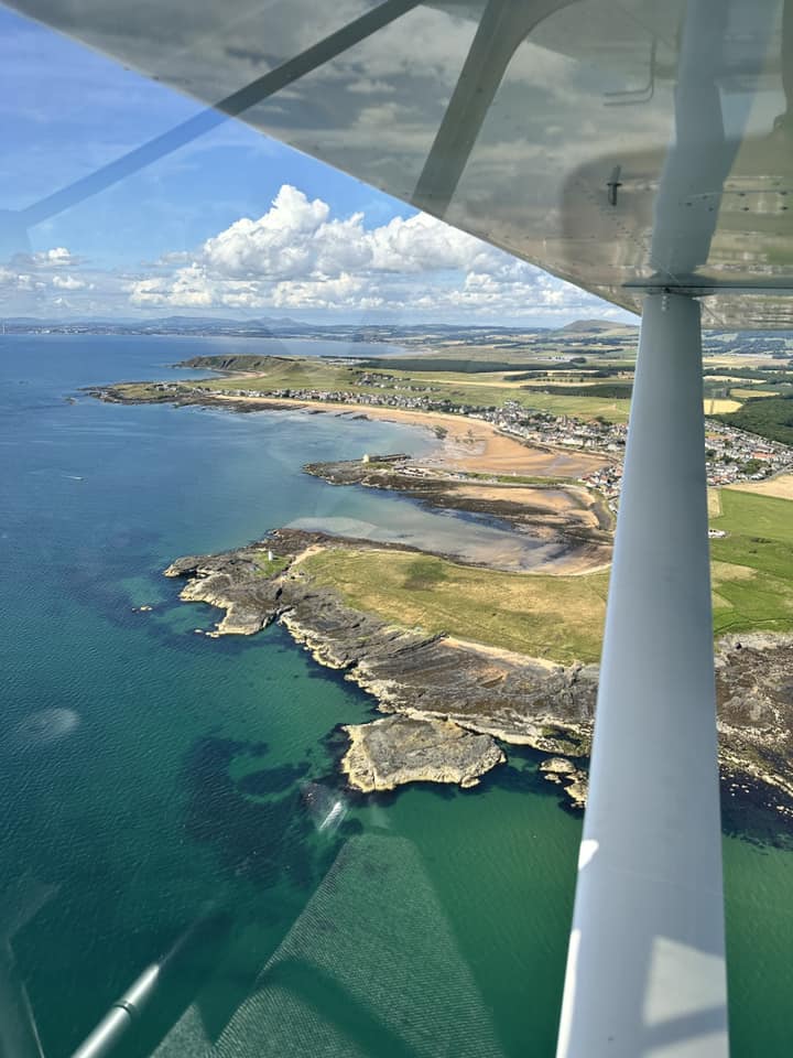 Matt Lanham over the east coast of Fife.