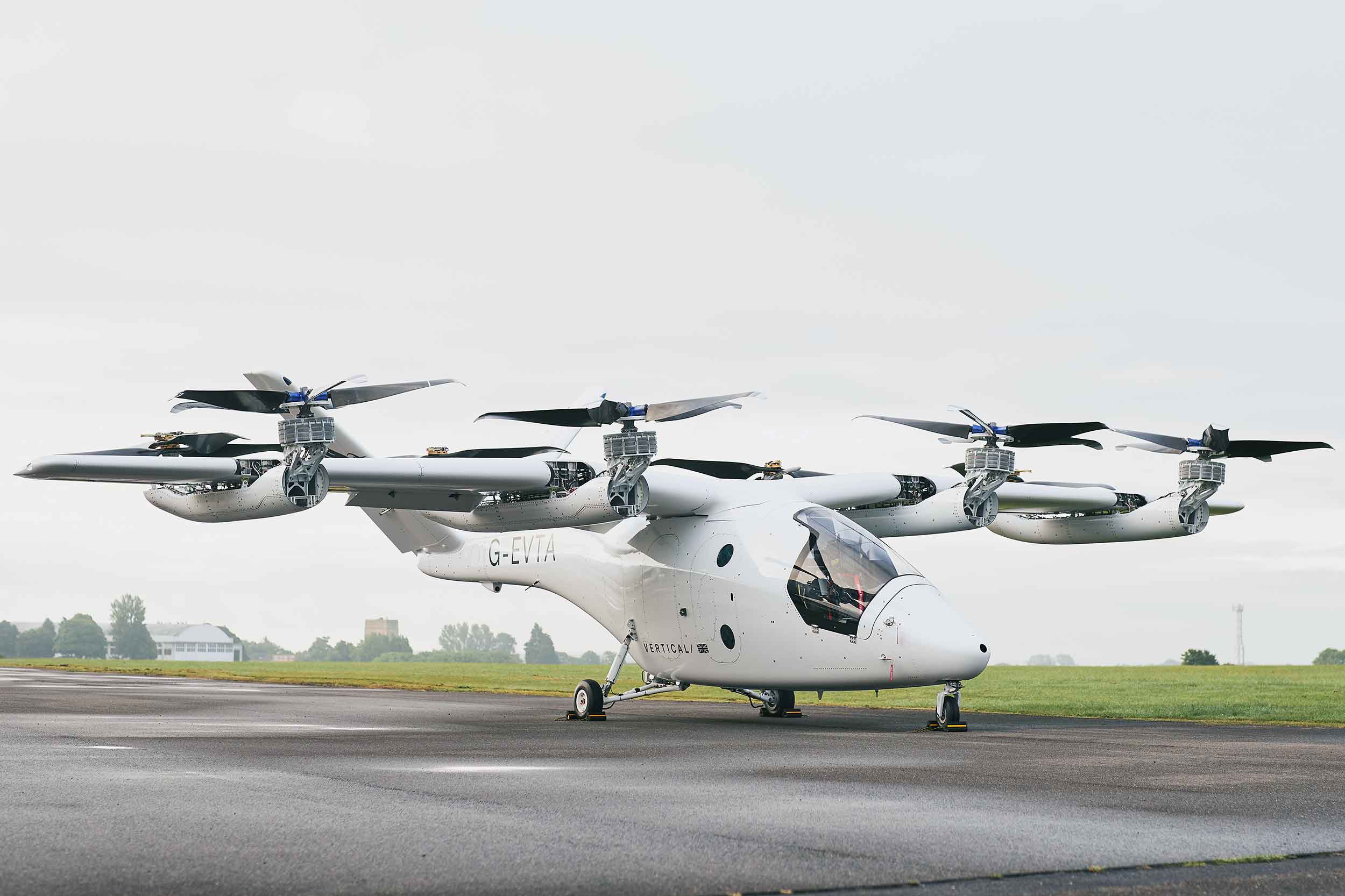 Latest full-scale prototype of the Vertical VX4 eVTOL. Photos: Vertical Aerospace