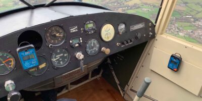 A Sensorcon AV8 carbon monoxide detector in use. Monitors like this this will become mandatory from 1 January 2025 in most piston aircraft