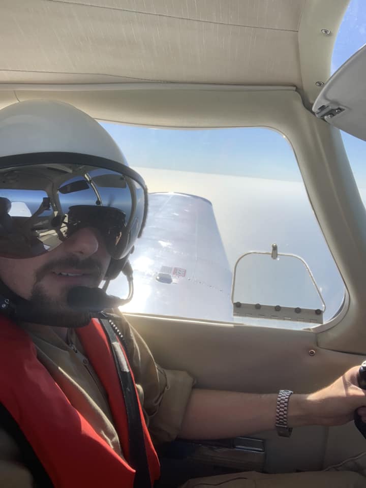 George Holt – "My first Channel crossing, F-GGMY PA-28 Archer II."