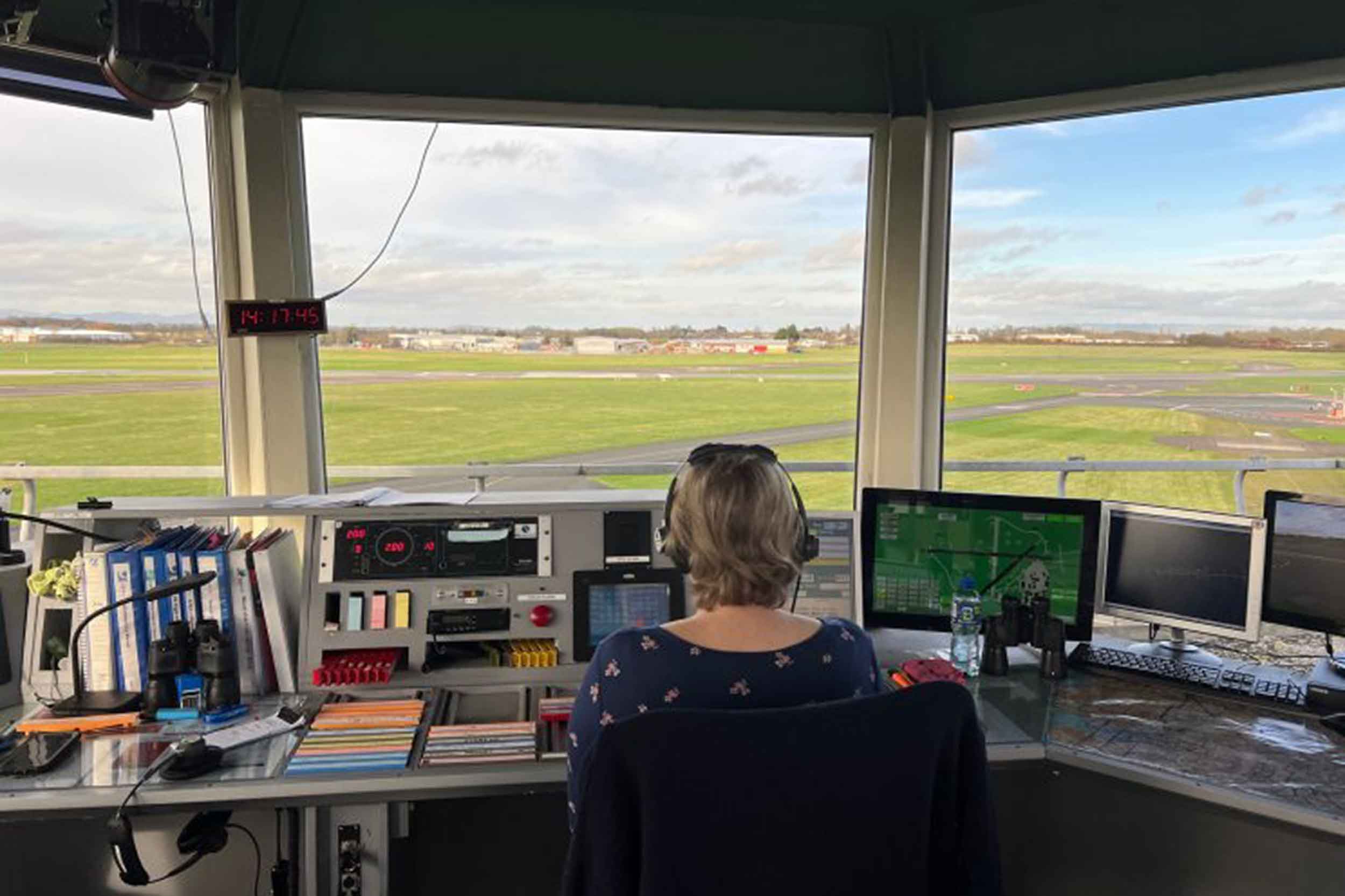 air traffic control tower view