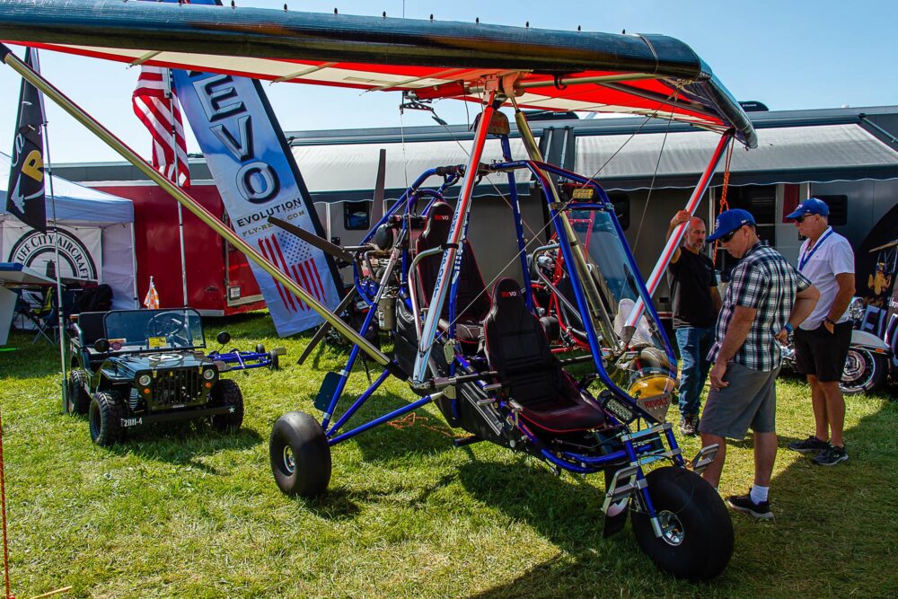 If you crossed a flexwing microlight and an off-road buggy, you might end up with this… the Evolution Trikes ReVolt