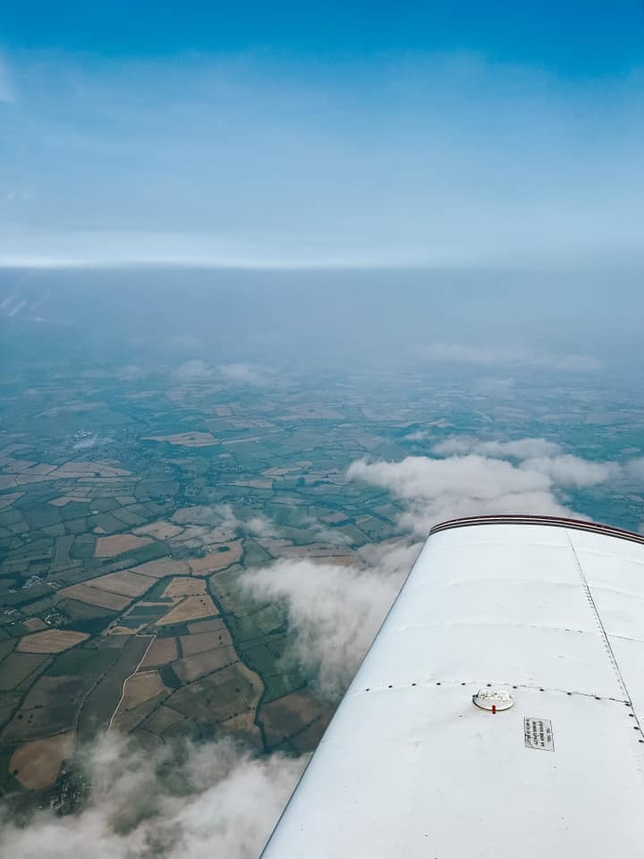 Nathan Green – "Trying to get above the inversion at FL70 but the airspace was getting close."