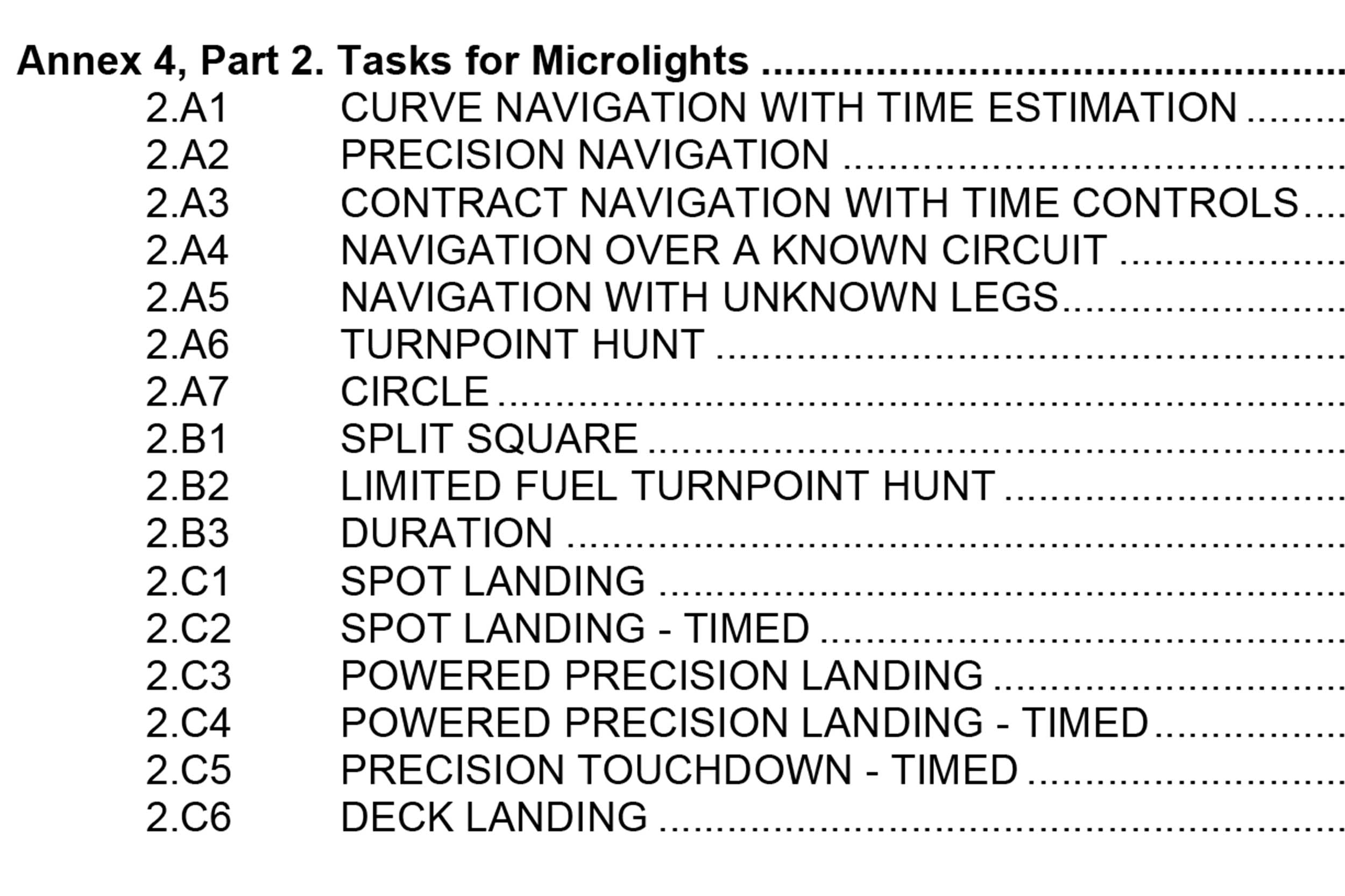 WMC2024 flying tasks