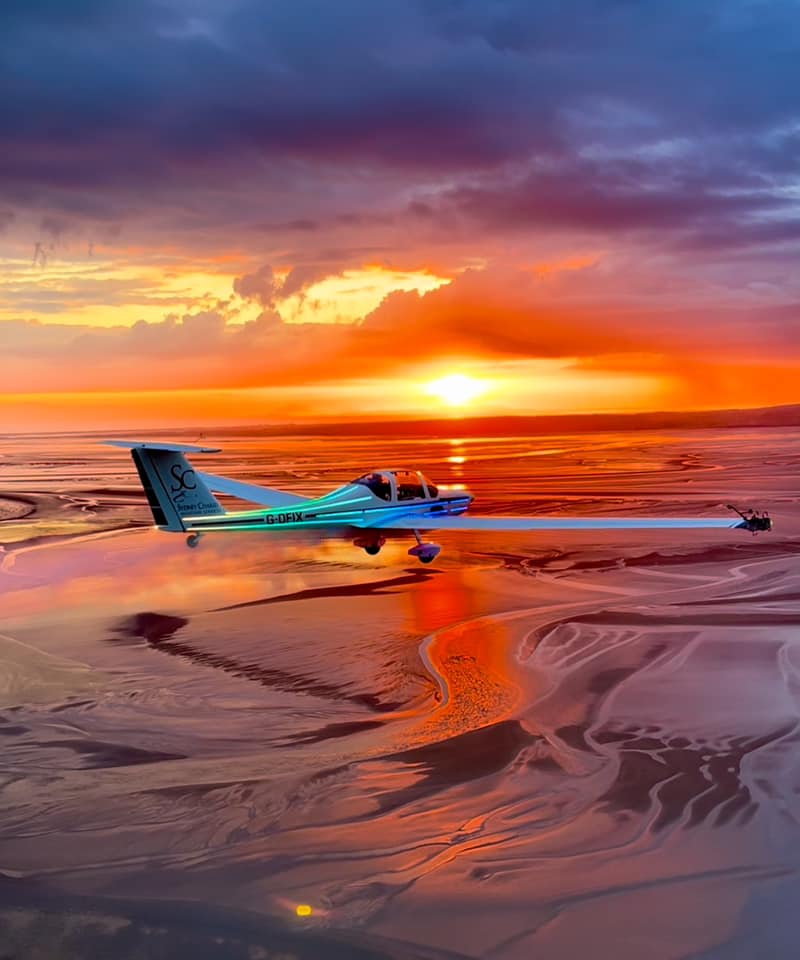 Airborne Pyrotechnics - Morecambe Bay in September.