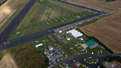 Overhead view of the weekend's LAA Rally 2024. Photo: Ed Hicks