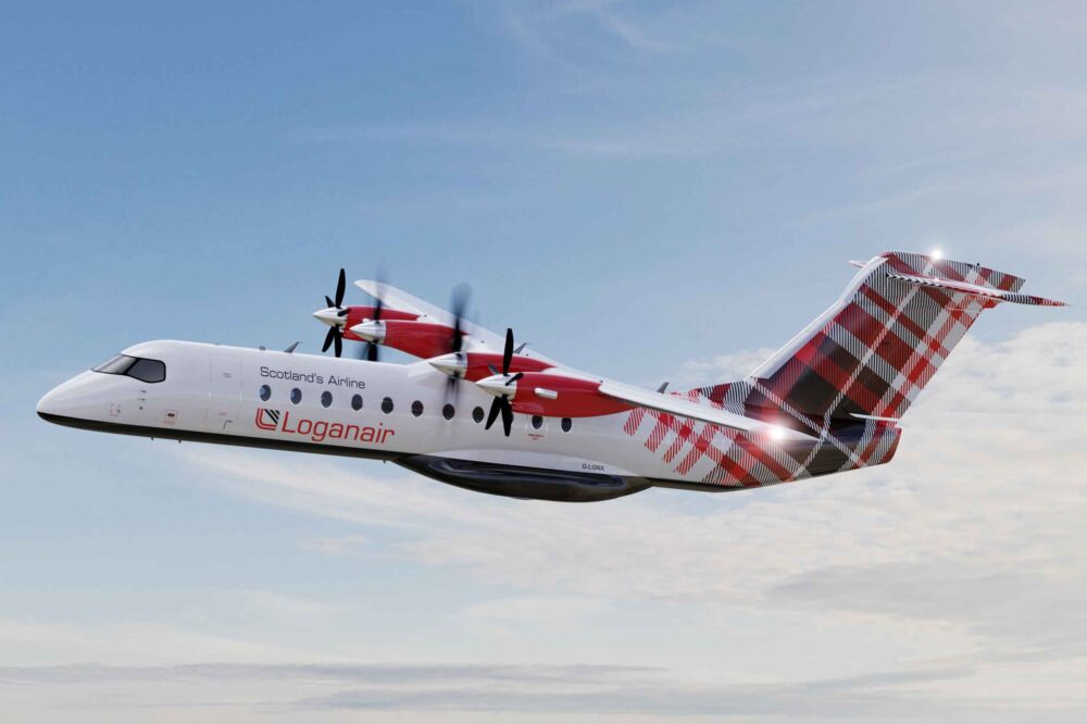 Artist's impression of Heart ES-30 in Loganair colours. Image: Heart