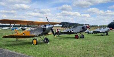 Vintage Aircraft Club aircraft are usually taildraggers (with a skid) or tailwheel. Photo: VAC