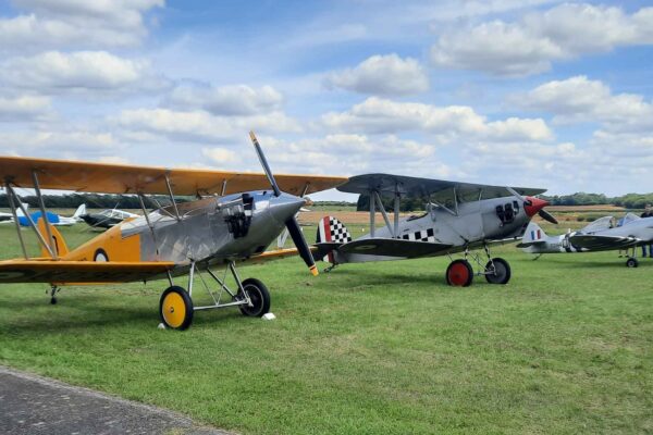 Vintage Aircraft Club aircraft are usually taildraggers (with a skid) or tailwheel. Photo: VAC