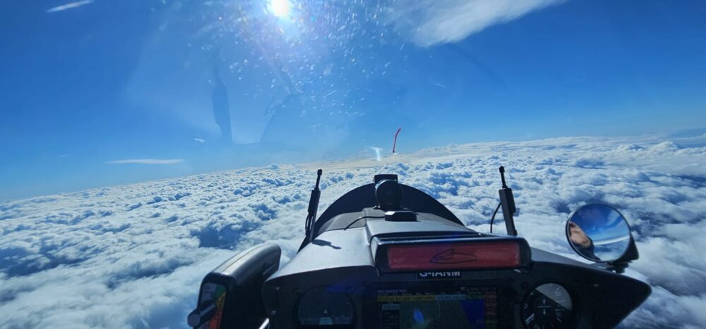 11,000ft over North Wales without an engine.