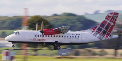 Tagged pilots could be flying a Loganair ATR 42-600